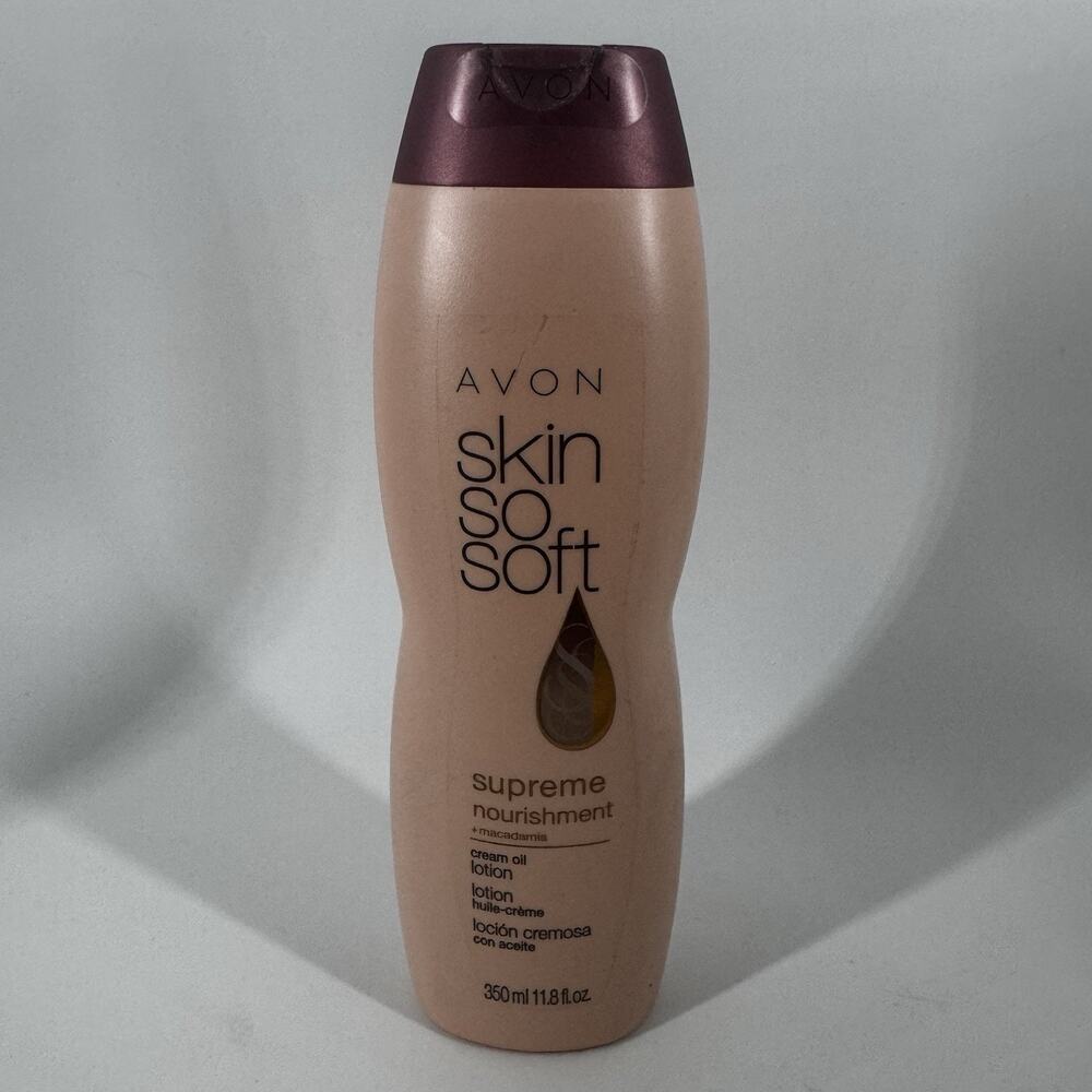 Avon Skin So Soft Supreme Nourishment + Macadamia Cream Oil Lotion 11.8oz SEALED
